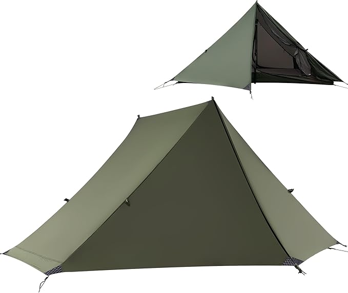 TENPLAY Backpacking Tent,Lightweight Camping Tent 2 Person,Ultralight Hiking Tent,Nylon,Waterproof,Windproof,Easy Setup,4 Season Trekking Tent for Mountaineering Camping Hiking Climbing