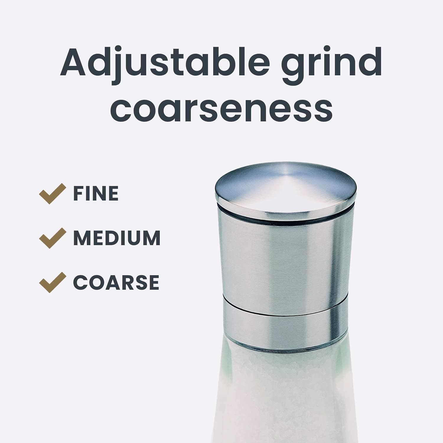 Olde Thompson Since 5.5" Bavaria Adjustable Salt Mill