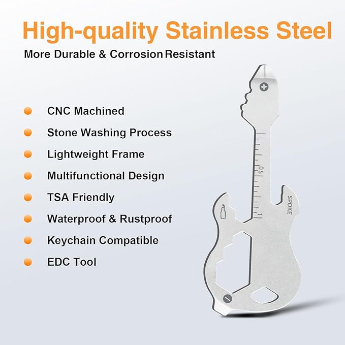 12 in 1 Keychain Multi-tool, Gifts for Men Boyfriend Dad, Father's Day Birthday Gifts, Mini EDC gadgets Tool Gear Bottle Opener for Camping Survival