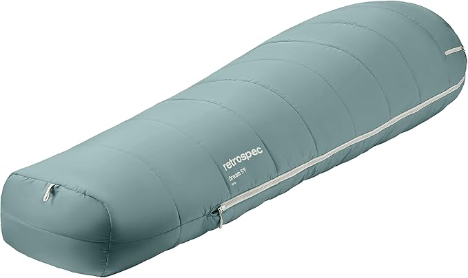 Retrospec Dream Sleeping Bag - 5, 15, 30 Mummy for Camping, Insulated Cold Weather, Lightweight Stuff Sack, Water-Resistant, Adjustable Draw Cords, Adult
