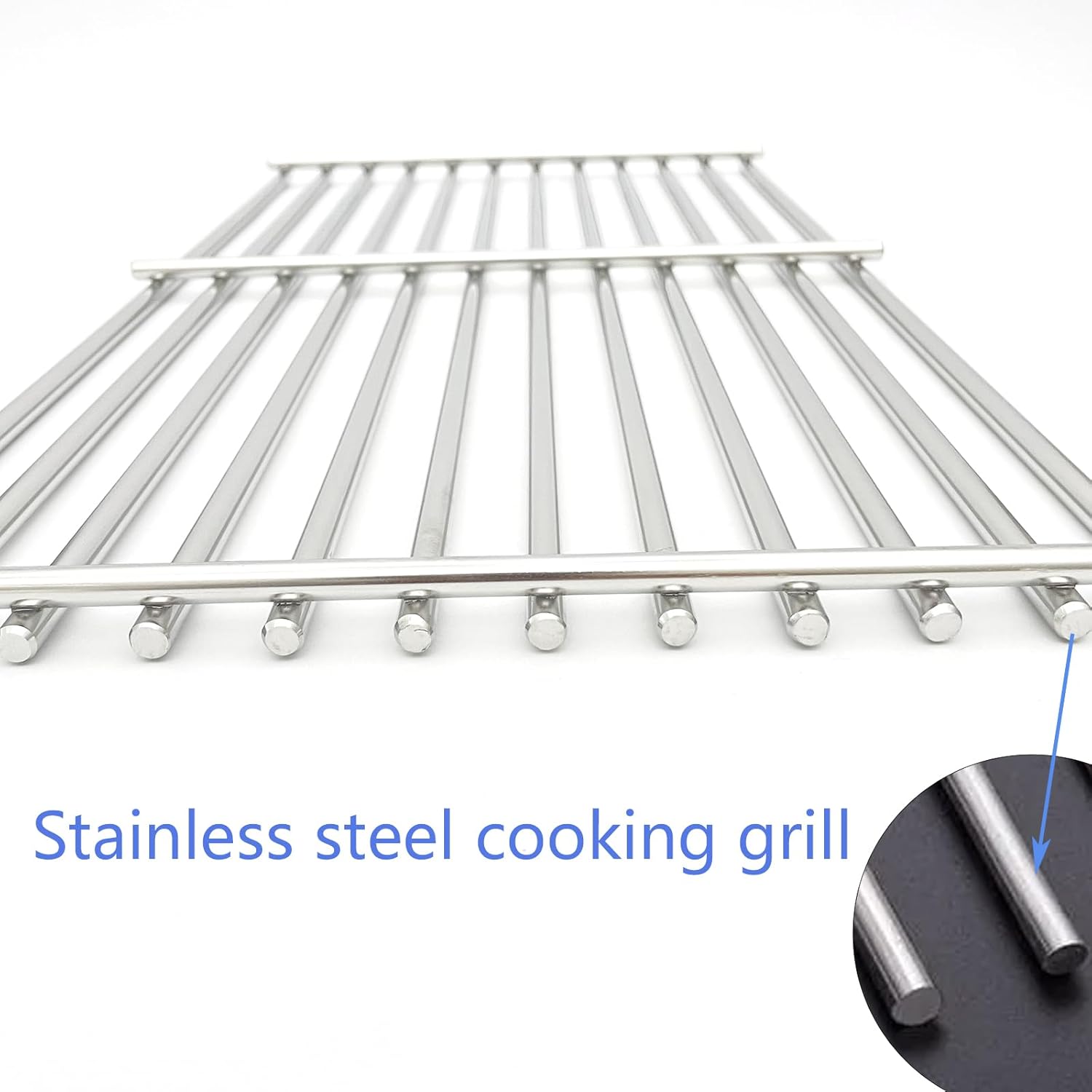 18-1/8" Stainless Steel Grates Replacement for Charbroil 463263110, 463268107, 463271309, 463271312, 463271313, 463271314, 463271315, 466231711, 466247310, 466247512 Kenmore Gas Grill