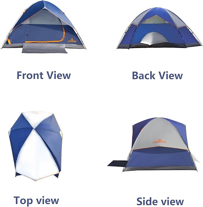 2-12 Person Tents for Camping Waterproof, Backpack Double Layer Tents, Perfect Picnics, Fishing and Backyard Camping