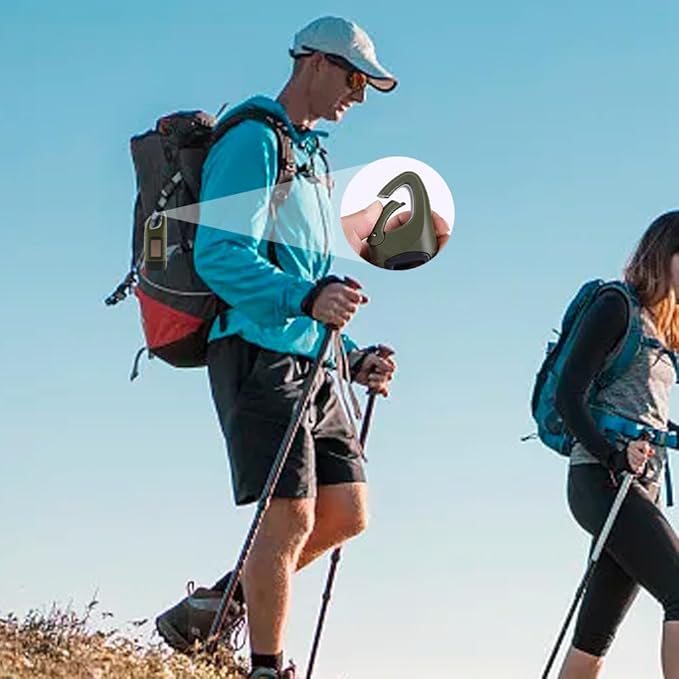 TOCH 4-Pack Hand Crank Solar Powered Flashlight LED Flashlight Emergency Lights for Outdoor Sports Hiking Campings