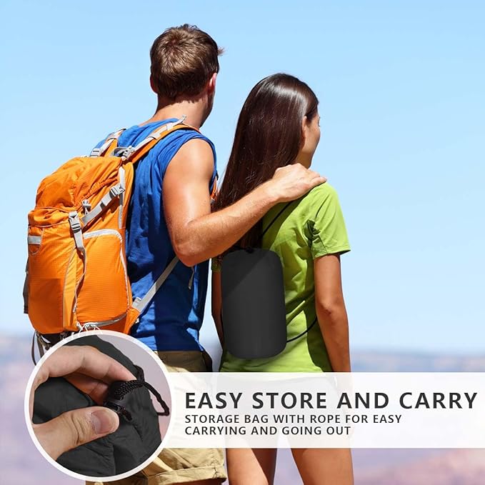 OBTANIM Camping Sleeping Bags Portable Waterproof Sleeping Bag for Adults Kids 4 Seasons Winter, Fall, Spring, Summer Backpacking Hiking Camping Mountaineering Indoor Outdoor Use