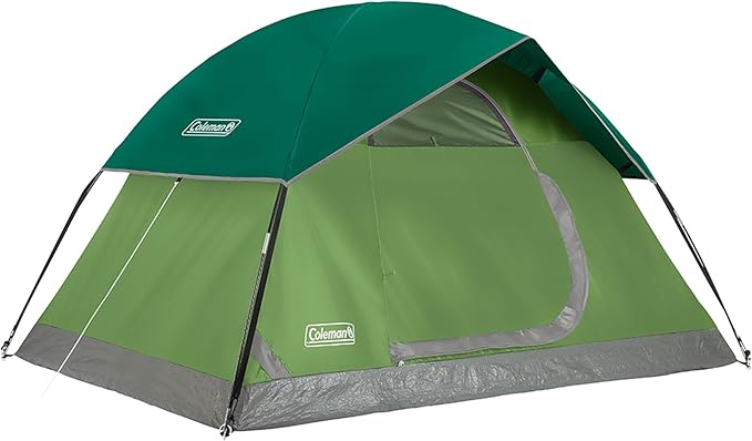 Coleman Sundome 4-Person Tent with Rainfly, Weatherproof Tent Sets Up in 10 Mins