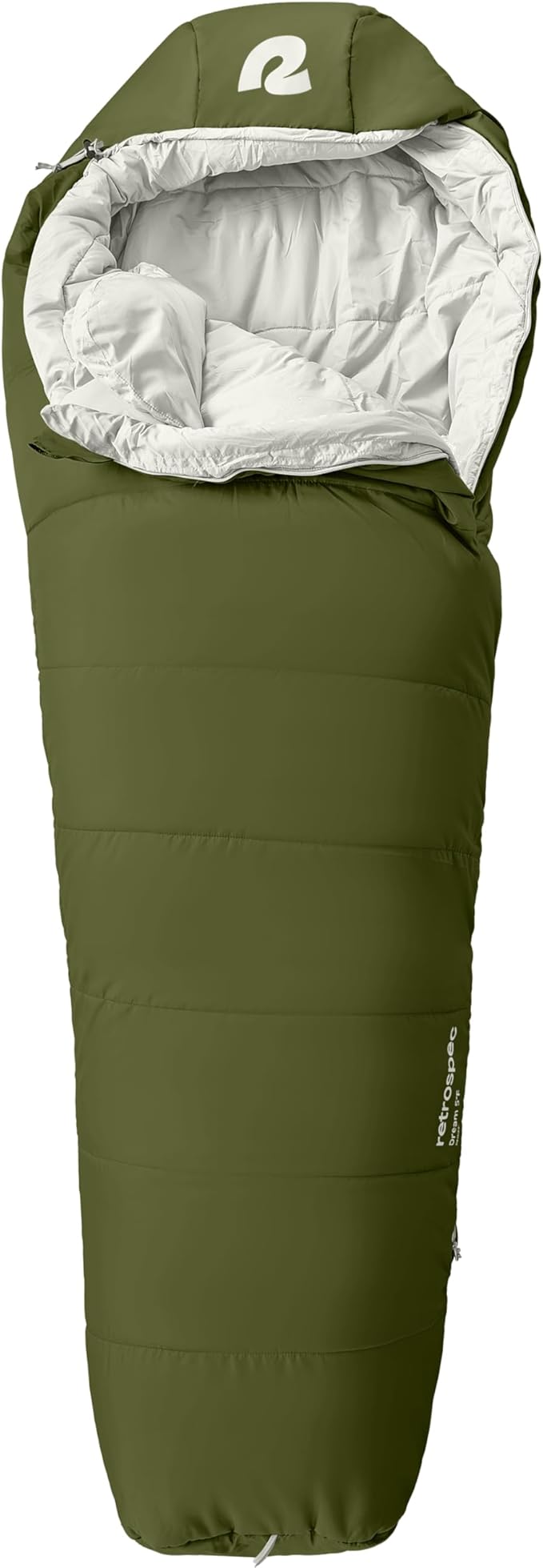 Retrospec Dream Sleeping Bag - 5, 15, 30 Mummy for Camping, Insulated Cold Weather, Lightweight Stuff Sack, Water-Resistant, Adjustable Draw Cords, Adult