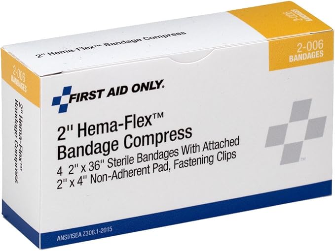 First Aid Only 2-006 Hema-Flex Bandage Compress, 36 Length x 2 Width