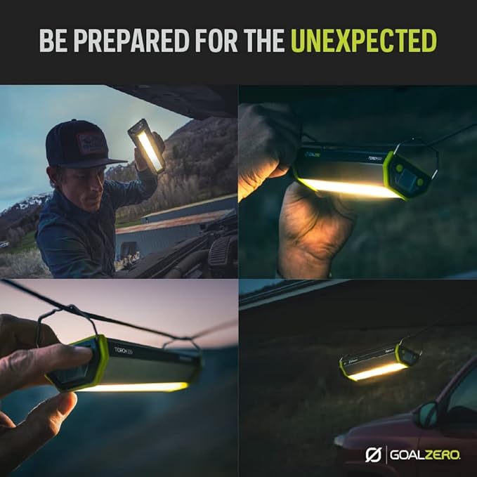 Goal Zero 500 Lumen Torch Light, Multi-Use Weatherproof LED Flashlight and Solar Lantern – Portable Rechargeable Spotlight and Floodlight with Built-In Solar Panel