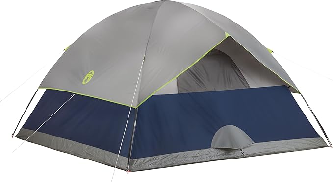 Coleman Sundome 4-Person Tent with Rainfly, Weatherproof Tent Sets Up in 10 Mins