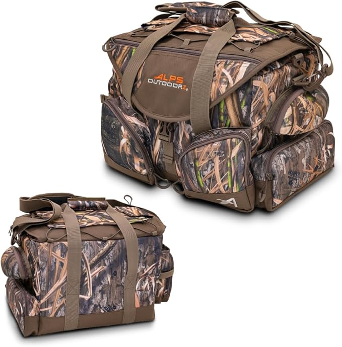 ALPS OutdoorZ Deluxe Floating Blind Bag - Waterproof Hunting Duffel Bag, with Removable Dividers, Thermos Sleeve & Padded Shoulder Strap