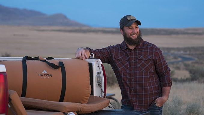 Teton Mammoth Queen Size Double Sleeping Bag- A Warm Bag The Whole Family can Enjoy – Great for Camping, Hunting and Base Camp. Compression Sack Included