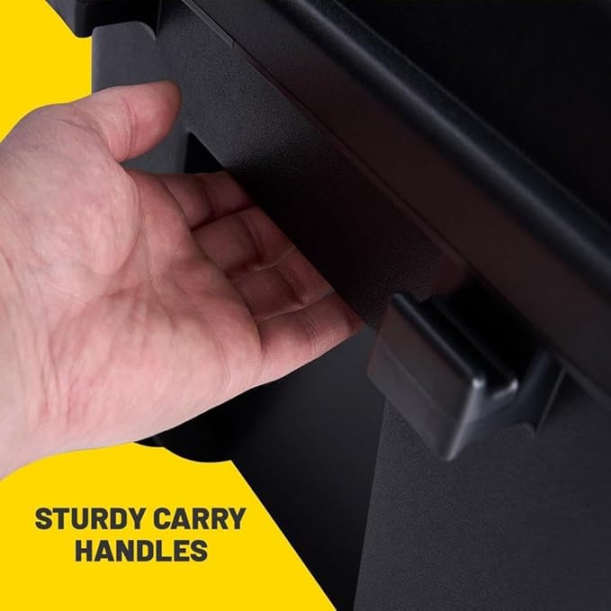 Plano Sportsman's Trunk, Medium 3 Pack, Black, Lockable Storage Box, Medium Storage Bins for Indoor and Outdoor Spaces, Easy to Carry, Secure and Transport, Airline Friendly