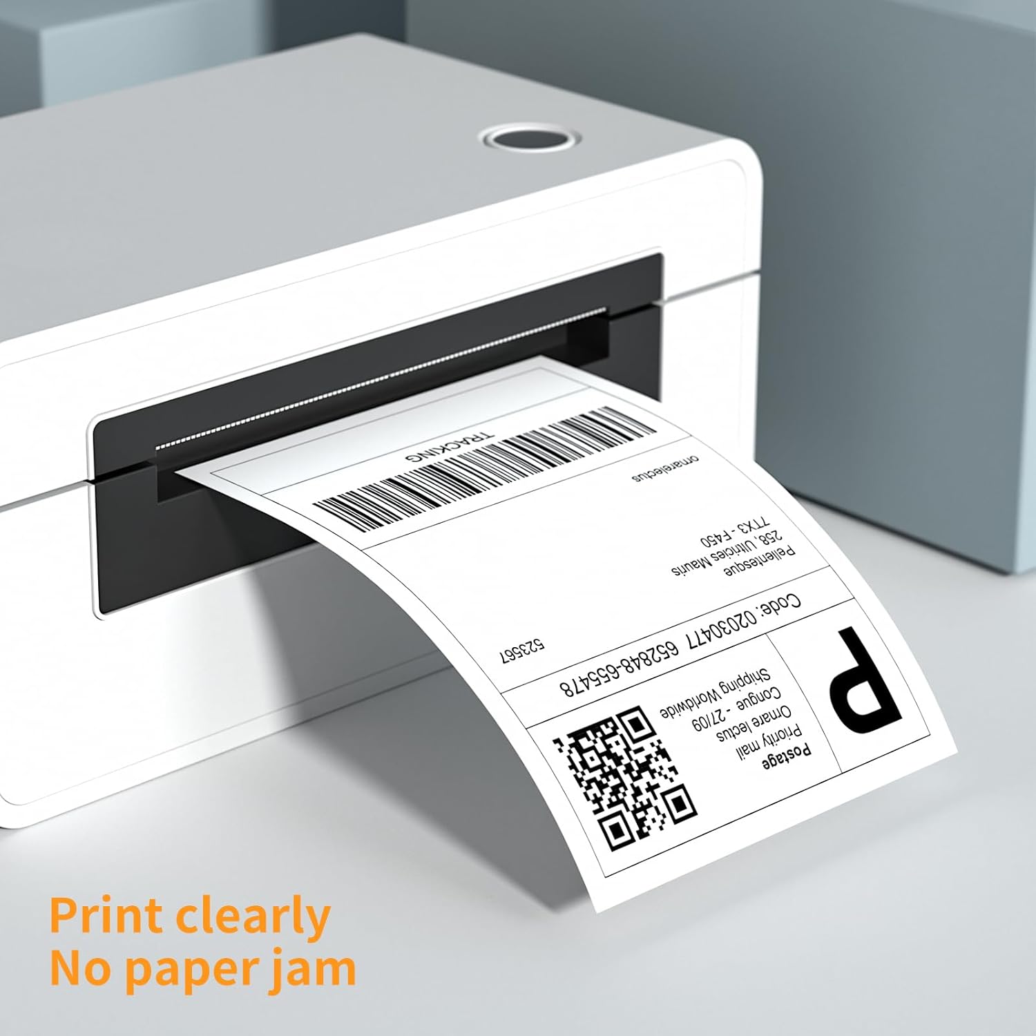FungLam 4"x6" Thermal Shipping Labels,10000 Fanfold Labels, Adhesive Shipping Labels for iDPRT, Munbyn, Polono, Rollo Thermal Printers(10 Stack)