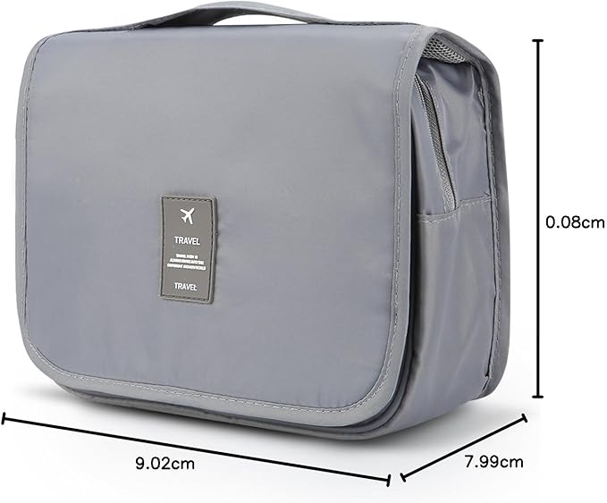 Mossio Hanging Toiletry Bag - Large Cosmetic Makeup Travel Organizer for Men & Women with Sturdy Hook