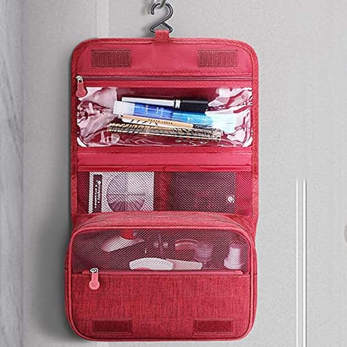 Hanging Travel Toiletry Bag Cosmetic Make up Organizer, Toiletry Bag for Women and Men, Water-resistant Makeup Cosmetic Bag Travel Organizer for Accessories, Shampoo, Toiletries