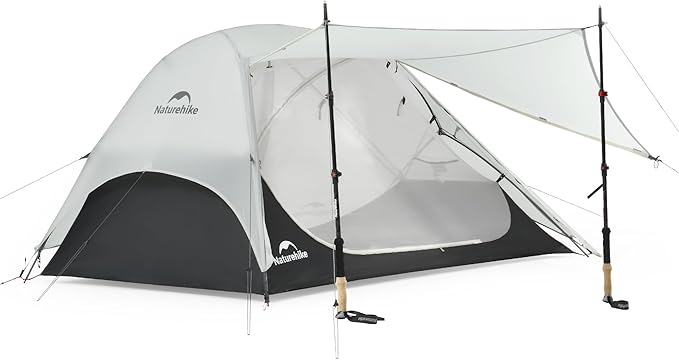 Naturehike Star River UL 2 Person Backpacking Tent, Double Layer Waterproof Two Person Tent, Lightweight Backpacking Cycling 2 Person Tent