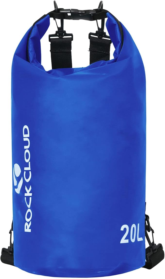 ROCK CLOUD Dry Bag Waterproof 20L Dry Sack for Kayaking Rafting Boating Beach Surfing Swimming Canoe Camping Hiking Fishing Ski