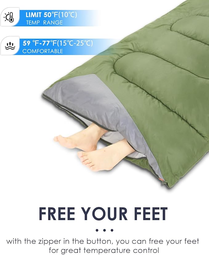 Sleeping Bags for Adults Backpacking Lightweight Waterproof- Cold Weather Sleeping Bag for Girls Boys Mens for Warm Camping Hiking Outdoor Travel Hunting with Compression Bags