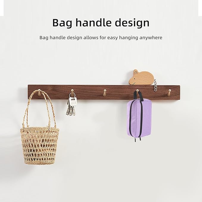 Travel Toiletry bag Toiletry bag for women men Hanging Cosmetic bag Travel accessories for Women Men (Purple)