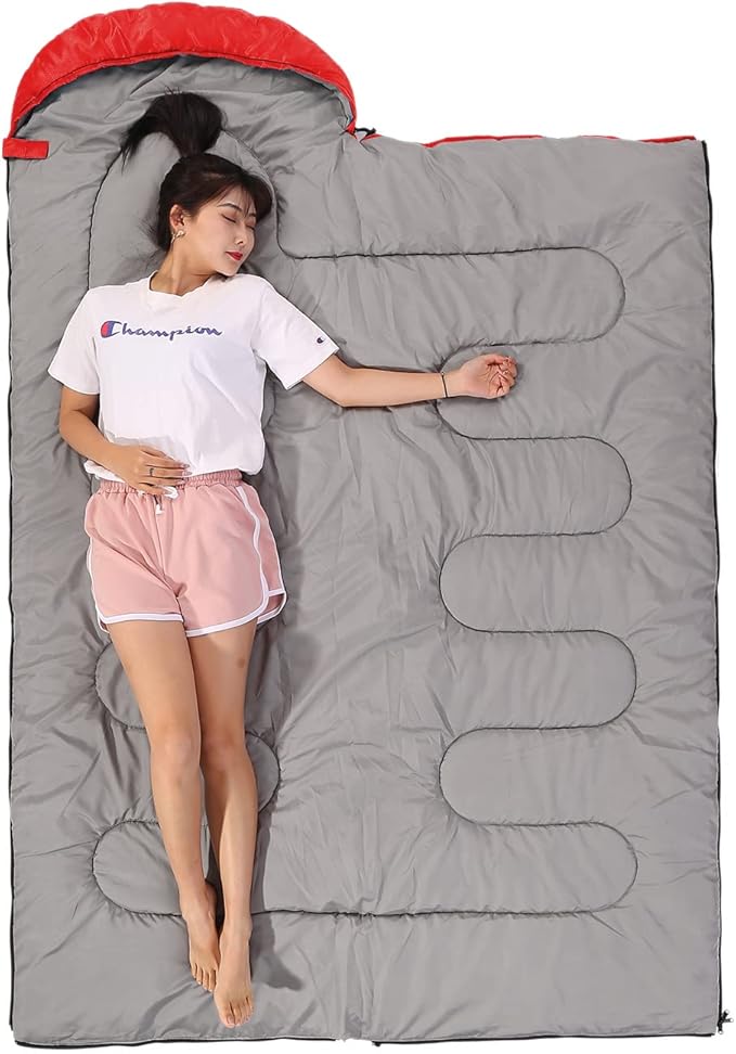 SWTMERRY Sleeping Bag 3 Seasons (Summer, Spring, Fall) Warm & Cool Weather - Lightweight,Waterproof Indoor & Outdoor Use for Kids, Teens & Adults for Hiking and Camping