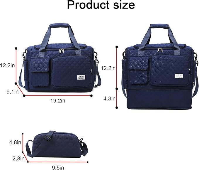Small Gym Bag for Women, Travel Duffle Bag Carry On Weekender Bag with Shoe Compartment