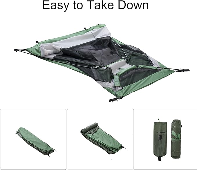 GEERTOP Lightweight 1 Person Bivy Tent for Camping 3 Season Waterproof Single Person Camp Tent for Backpacking Hiking Travel Outdoor Survival Gear