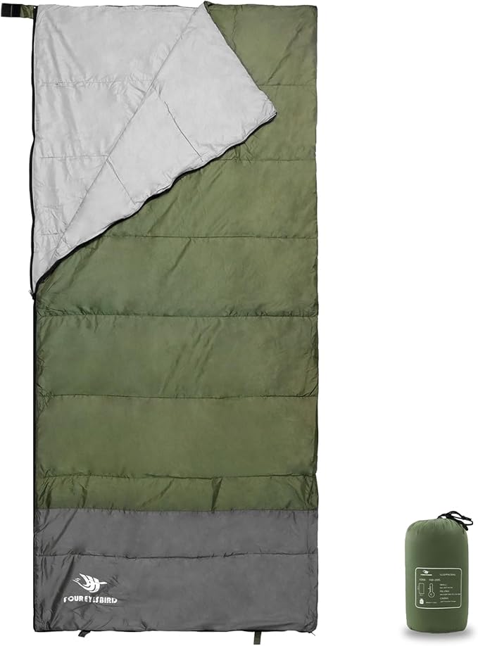 Envelope Sleeping Bag, Three Seasons Constant Temperature Sleeping Bag, Suitable for All Ages, Indoor Hotel Accommodation or Outdoor Travel…