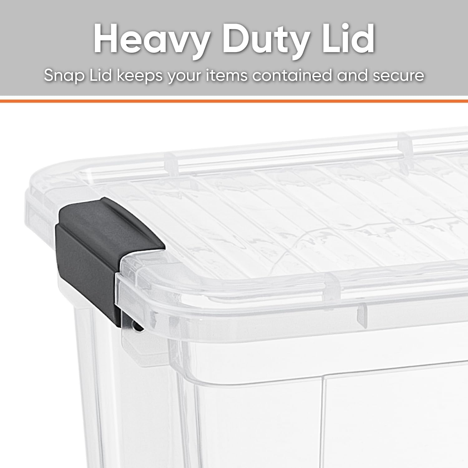 Superio Clear Storage Boxes with Lids, 4.75 Quart Plastic Container Bins for Organizing, Stackable Crates, BPA Free, Non Toxic, Odor Free, Organizers for Home, Office and Dorm, 4 Pack