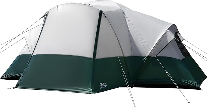 Tents for Camping 6/8/10/11 Person Large Camping Tent with Porch Big Tent with Rainfly & Reflective Windproof Rope Portable with Carry Bag for Family Camping & Hiking