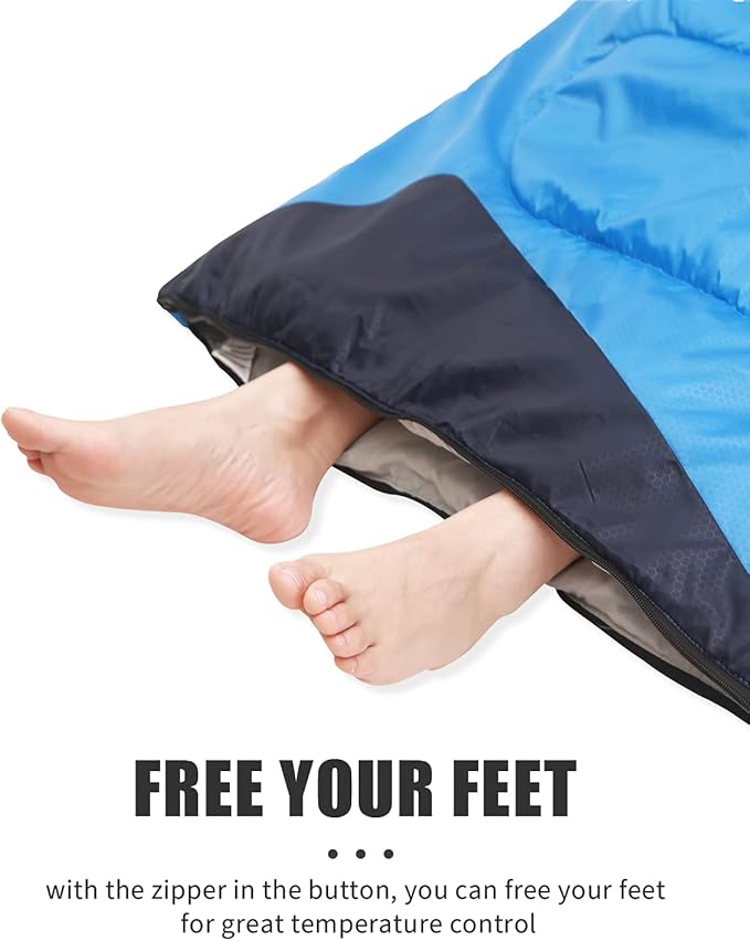 Sleeping Bags for Adults Backpacking Lightweight Waterproof- Cold Weather Sleeping Bag for Girls Boys Mens for Warm Camping Hiking Outdoor Travel Hunting with Compression Bags