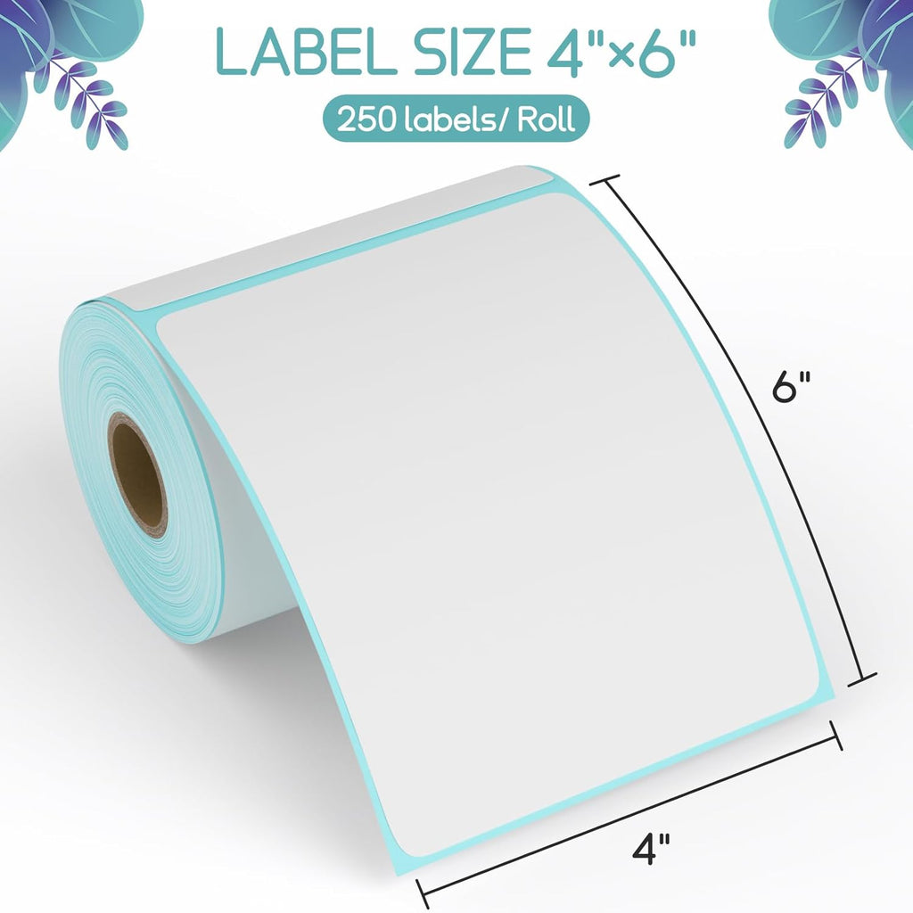 4”×6" Thermal Labels, FungLam 4”×6” Thermal Shipping Labels, Address Mailing Labels, Compatible with Rollo, Munbyn, Zebra,iDPRT Thermal Printers, 250 Labels/Roll