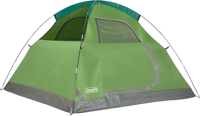 Coleman Sundome 4-Person Tent with Rainfly, Weatherproof Tent Sets Up in 10 Mins