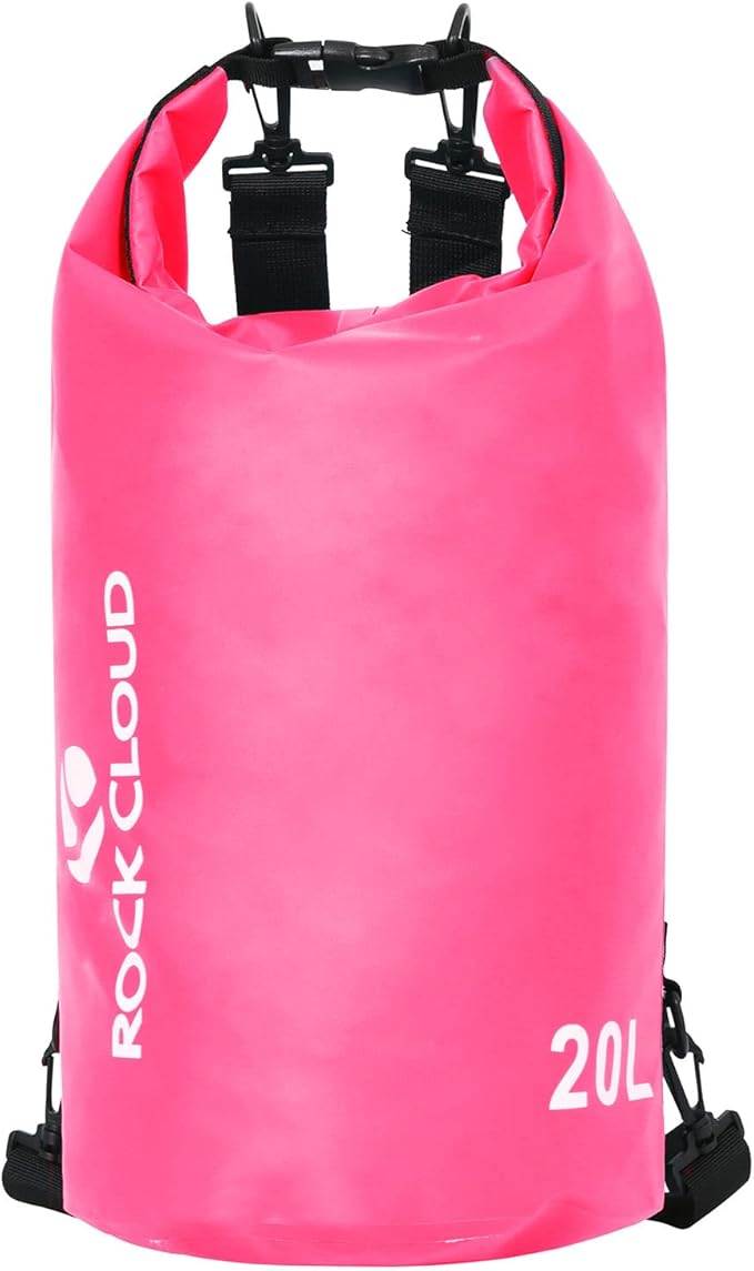 ROCK CLOUD Dry Bag Waterproof 20L Dry Sack for Kayaking Rafting Boating Beach Surfing Swimming Canoe Camping Hiking Fishing Ski