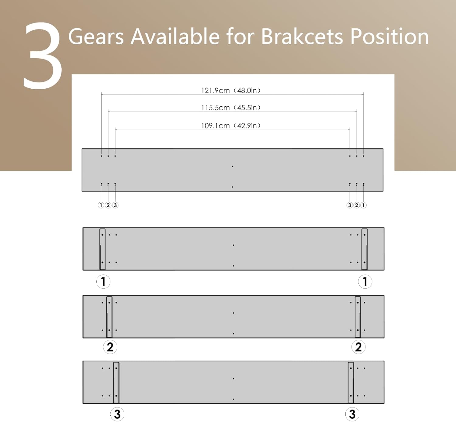 DINZI LVJ Long Wall Shelves, 55.1Inch Wall Mounted Shelves Set of 2, Extra Large Storage Ledges with Sturdy Metal Brackets for Living Room, Bathroom, Bedroom, Kitchen, Natural