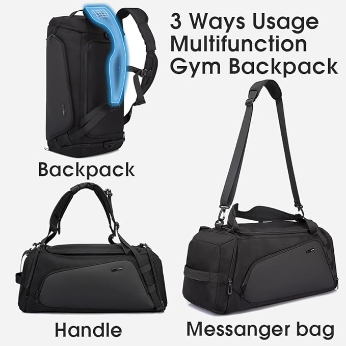 BANGE Gym Sports Duffel Backpack for Man & Women…