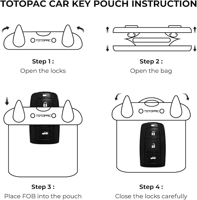 2Pack Waterproof Car Key FOB Case Floating Wallet Pouch for Remote Keys ID Credit Card Cash Money Submersible Dry Bag Holder (2, Black + Orange)