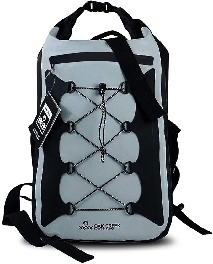 Oak Creek Canyon Falls 30L Dry Bag Backpack. Premium Waterproof Backpack with Padded Shoulder Straps. PVC Construction. Keep Your Gear Dry