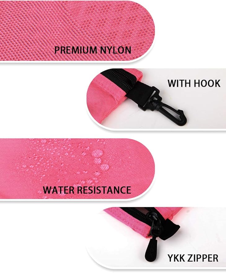 GOX Small Toiletry Bag for Men Bulk Cosmetic Bag Dopp Kit Carry On Zipper Pouch Organization Nylon Small Packing Sack Waterproof