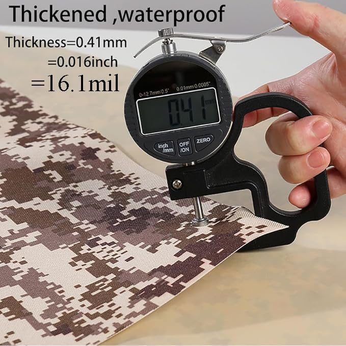 Waterproof Tarp CamouflageThickening Multi-Size Sun Shade Sail Customized Tarpaulin Sunrays Block Awning for Patio Canopy Rain Cover Canvas Sunshade Camp Outdoor Gardens Canopy (6.3ft*9.5ft)