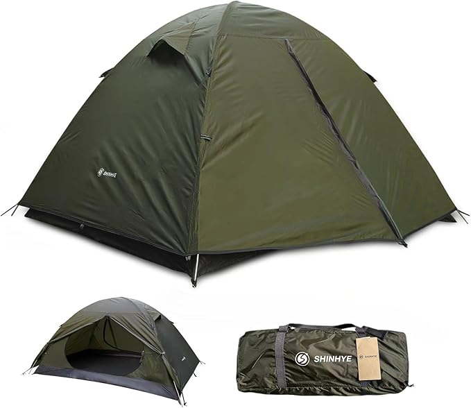 ShinHye Backpacking Tent for Camping, 1/2 Person Ultralight Backpacking Tent Easy Setup Tents Waterproof Lightweight Hiking Tents for Outdoor