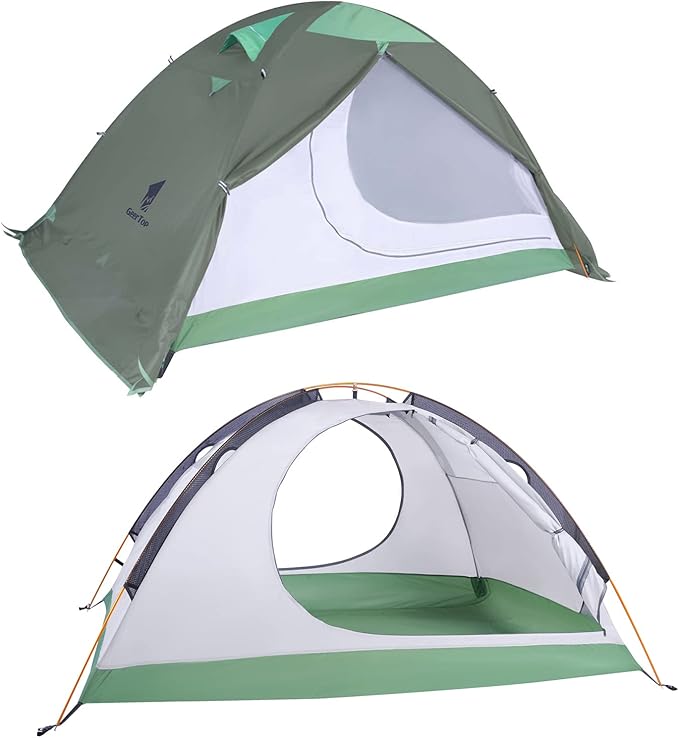 GEERTOP Ultralight 2 Person Backpacking Tent 4 Season Waterproof Camping Tent Double Layer Cold Weather Easy Set Up Tents for Family Camp, Hiking, Hunting Outdoor Mountaineering Travel