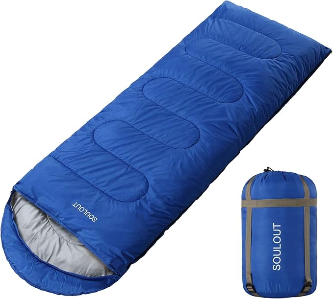 Sleeping Bag,3-4 Seasons Warm Cold Weather Lightweight, Portable, Waterproof Sleeping Bag with Compression Sack for Adults & Kids - Indoor & Outdoor: Camping, Backpacking, Hiking