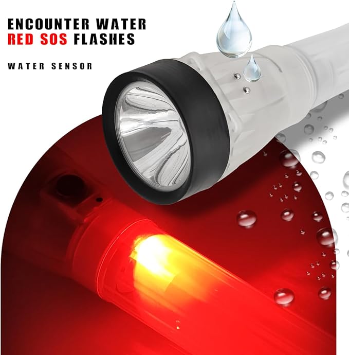 5 in 1 Camp Lamp Emergency Flashlight Outdoor Water Sensor Survival Gear and Supplies Tent Light Camping Essentials for Hurricane,Hiking,Outdoor Walking, Emergency,Storms and Outages Lamp