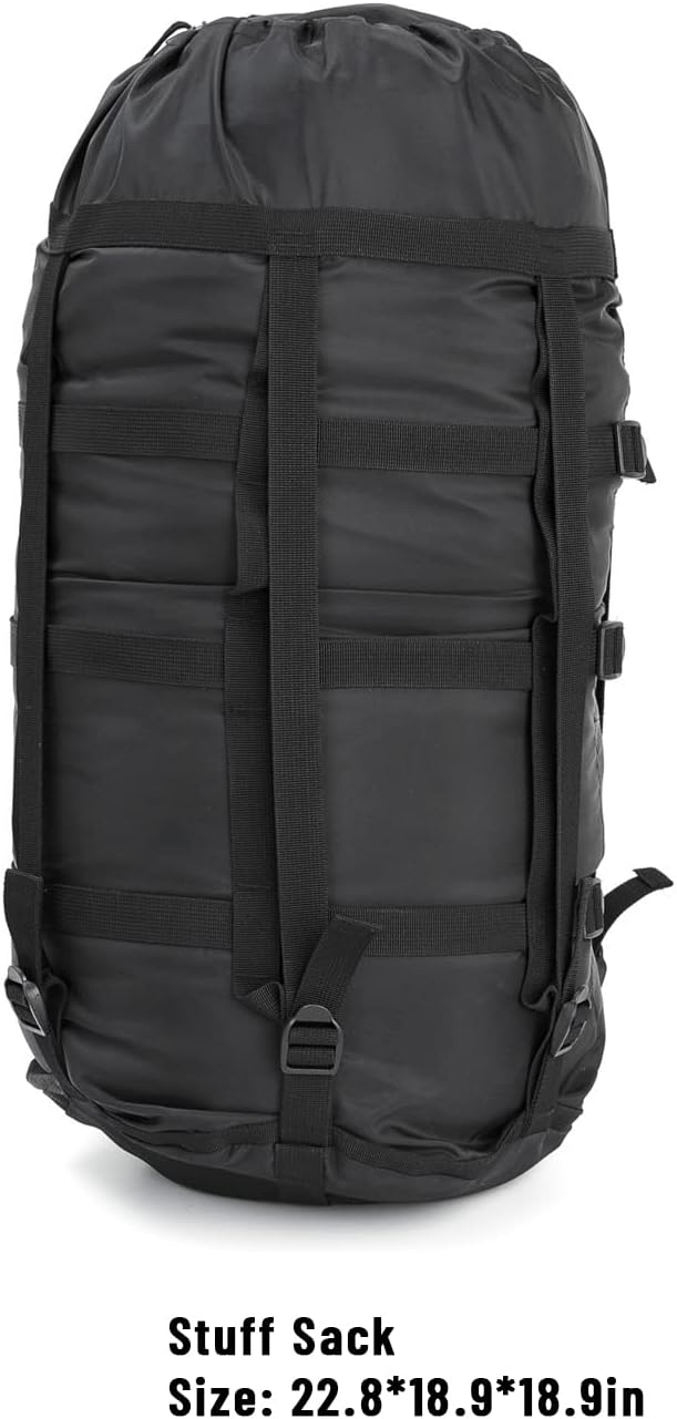 MT Army Military Modular Sleeping Bags System, Multi Layered with Bivy Cover for All Season, Woodland/Multicam