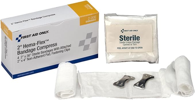 First Aid Only 2-006 Hema-Flex Bandage Compress, 36 Length x 2 Width