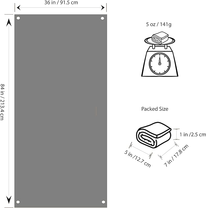 Ultralight Camping Tarp, Backpacking Tarp, Tyvek Sheet, Tent Footprint, House Wrap, Tent Flooring, Ground Cloth, Camping Fly - Multiple Sizes