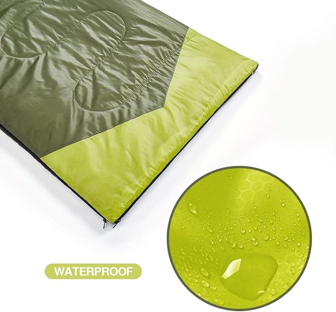 oaskys Camping Sleeping Bag - 3 Season Warm & Cool Weather - Summer Spring Fall Lightweight Waterproof for Adults Kids - Camping Gear Equipment, Traveling, and Outdoors