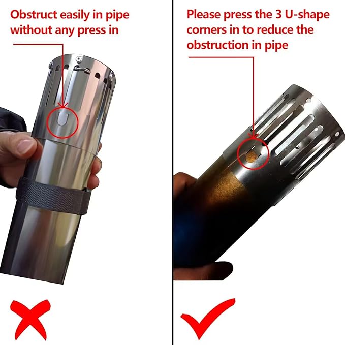 DANCHEL OUTDOOR S6/SSG Folding Camping Stove, 304 Stainless Steel Wood Burning Stove with 7.2ft Chimney, Portable Hot Tent Stove Solo Camping Survival Backpacking, Lightweight & Compact Design