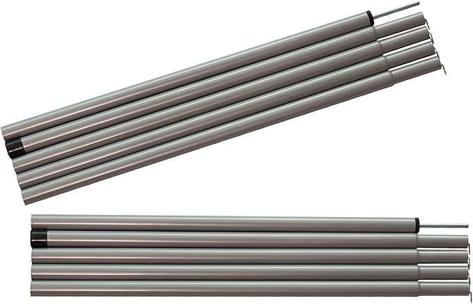 Sutekus Steel Rod Tent Pole Replacement Accessorie 2pc/Set Adjustable Bars