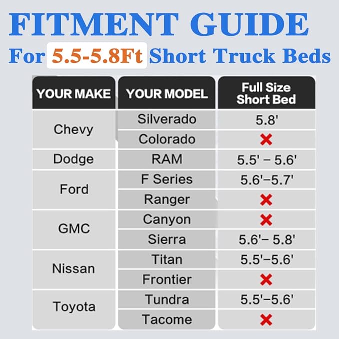 Camping Pickup Truck Bed Air Mattress Thicken Sleeping Pad for 5.5-5.8Ft Full-Size Short Truck Beds Outdoor Camping Car Travel(Navy Blue)